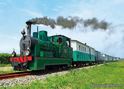 ansichtkaart Stoomtramlocomotief RTM 50, postcard Steam Tram Locomotive RTM 50, Postkarte Dampfbahnlokomotive