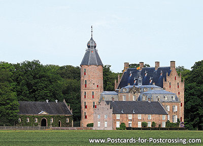 ansichtkaart kasteel Rechteren in Dalfsen, postcard castle Rechteren , Postkarte Schloss Rechteren
