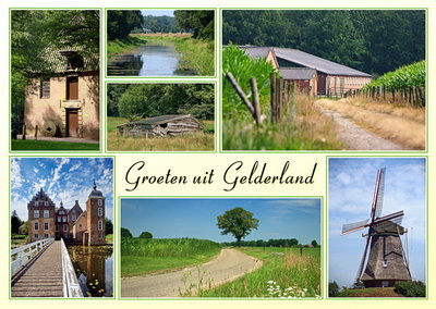 Ansichtkaart Gelderland, Postcard Gelderland, Postkarte Gelderland