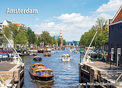 Ansichtkaart Montelbaanstoren in Amsterdam , Postkarte Montelbaanstoren in Amsterdam
