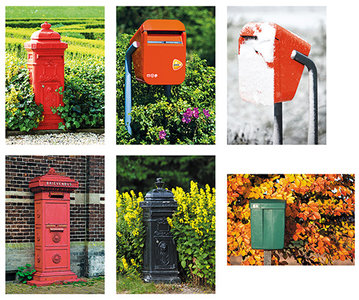 Brievenbus kaartenset - Mailboxes Postcard set - Briefkasten Postkarten Set