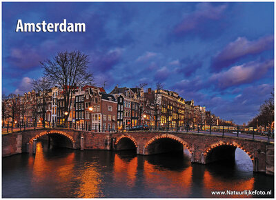 ansichtkaarten Amsterdam - grachten