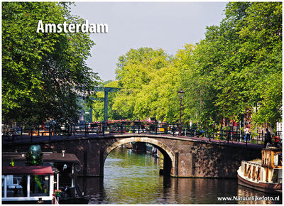 ansichtkaart Amsterdamse gracht - werelderfgoed