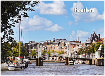 Ansichtkaart Haarlem - Gravestenenbrug