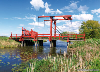 ansichtkaart bruggetje in Oudeschans