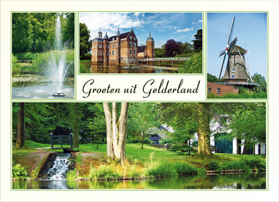 Ansichtkaart Gelderland, Postcard Gelderland, Postkarte Gelderland