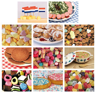 Kaarten set eten en snoep