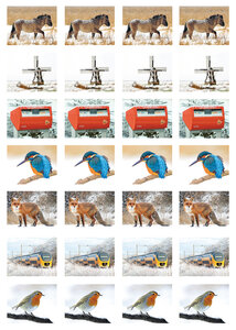 winter stickers - stickervellen met winter stickers