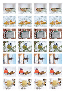 Beloningsstickers winter - 28 stickers op een vel