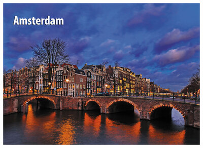 ansichtkaarten Amsterdam - grachten