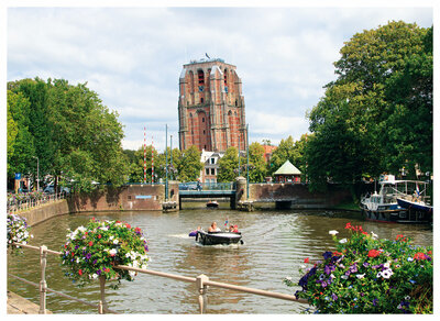 ansichtkaart Leeuwarden - Oldehove toren
