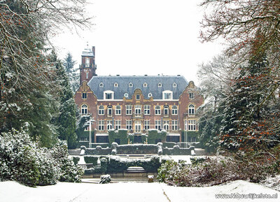 ansichtkaart kasteel de Hooge Vuursche in Baarn