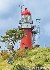 ansichtkaart vuurtoren Vlieland