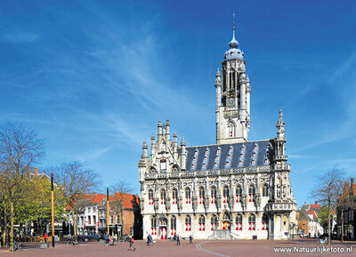 ansichtkaart Middelburg - stadhuis