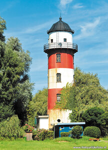 ansichtkaart vuurtoren Brinkamahof Bremerhaven