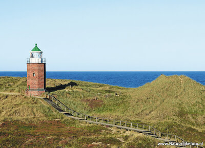 ansichtkaart vuurtoren Rotes Kliff - Sylt