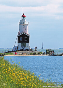 ansichtkaart vuurtoren Paard van Marken