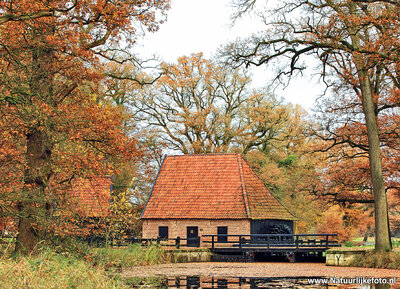 ansichtkaart watermolen Noordmolen in Ambt Delden