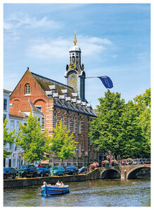 ansichtkaart Leiden - universiteit