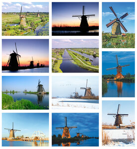 Kinderdijk kaarten set