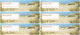 Postrossing postcard ID stickers - 6x duinen