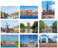 ansichtkaarten steden | Steden kaarten set